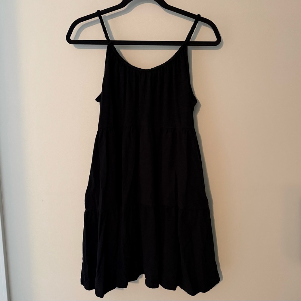 Tiered Knit Braided Trim Dress - Picture 5 of 6